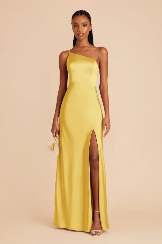 Kensie Matte Satin Dress - Sunflower Yellow sold by Birdy Grey