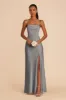 Mia Matte Satin Convertible Dress - Silver sold by Birdy Grey