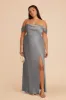 Mia Matte Satin Convertible Dress - Silver sold by Birdy Grey