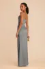 Lydia Matte Satin Dress - Silver sold by Birdy Grey