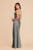 Jessica Matte Satin Dress - Silver sold by Birdy Grey