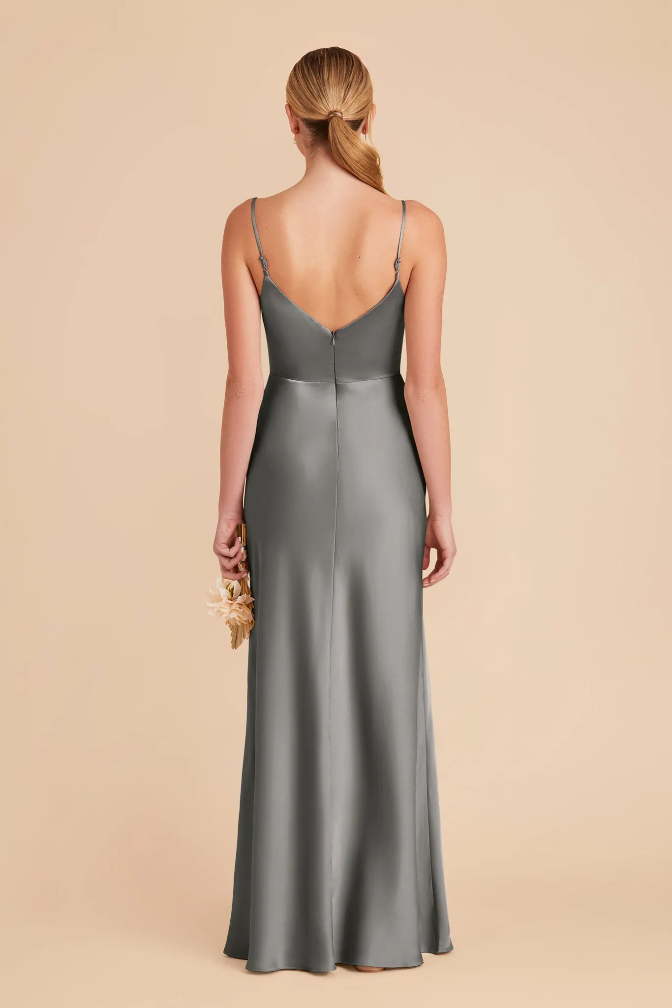 Jay Matte Satin Dress - Silver sold by Birdy Grey product image thumbnail 5