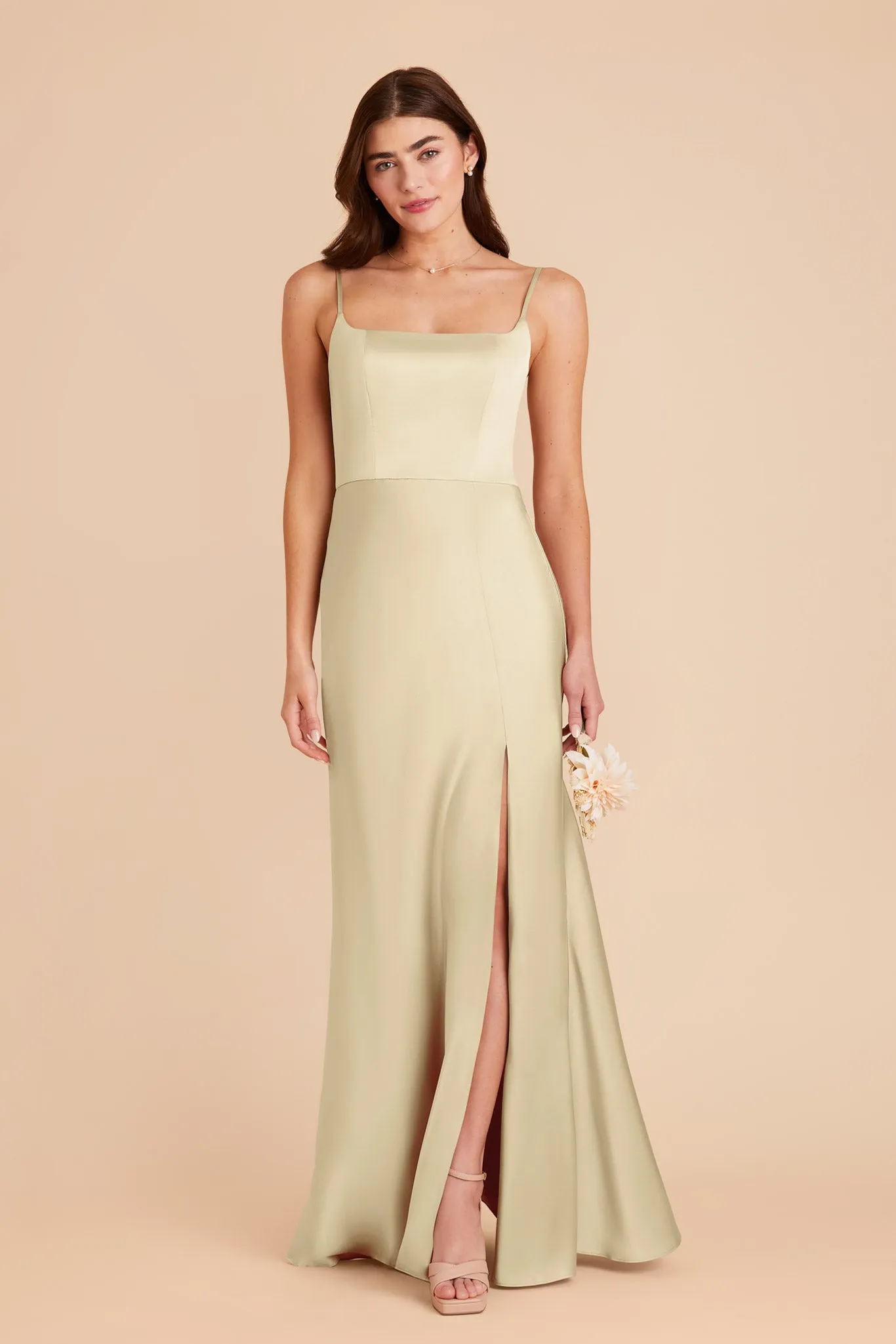 Mai Matte Satin Dress - Prosecco sold by Birdy Grey product image thumbnail 3