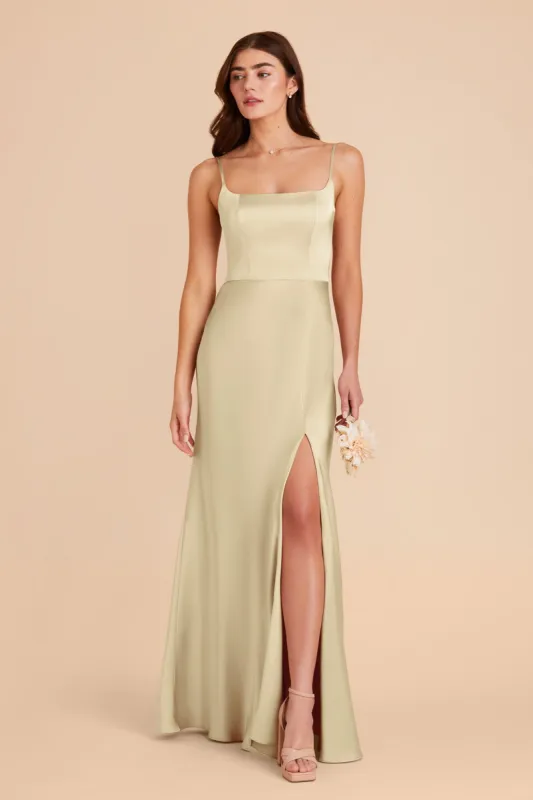 Mai Matte Satin Dress - Prosecco sold by Birdy Grey