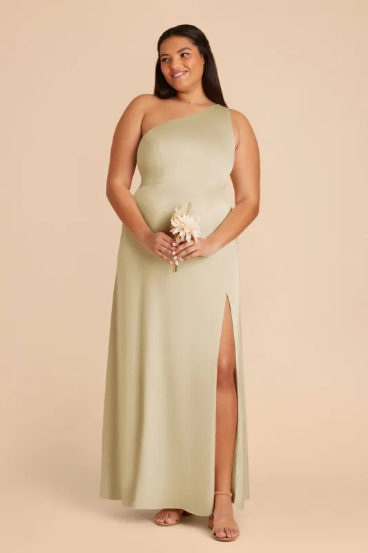 Kira Matte Satin Dress - Prosecco sold by Birdy Grey