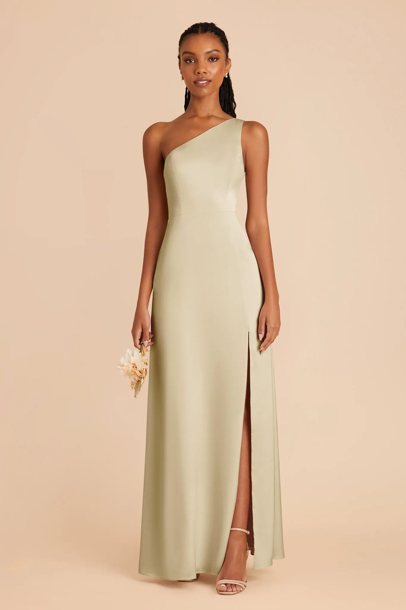 Kira Matte Satin Dress - Prosecco sold by Birdy Grey product image thumbnail 2