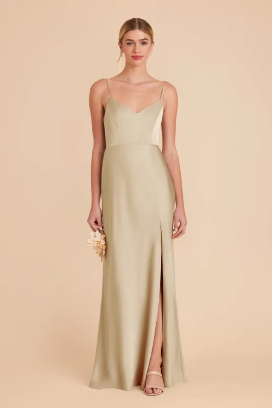 Jay Matte Satin Dress - Prosecco sold by Birdy Grey