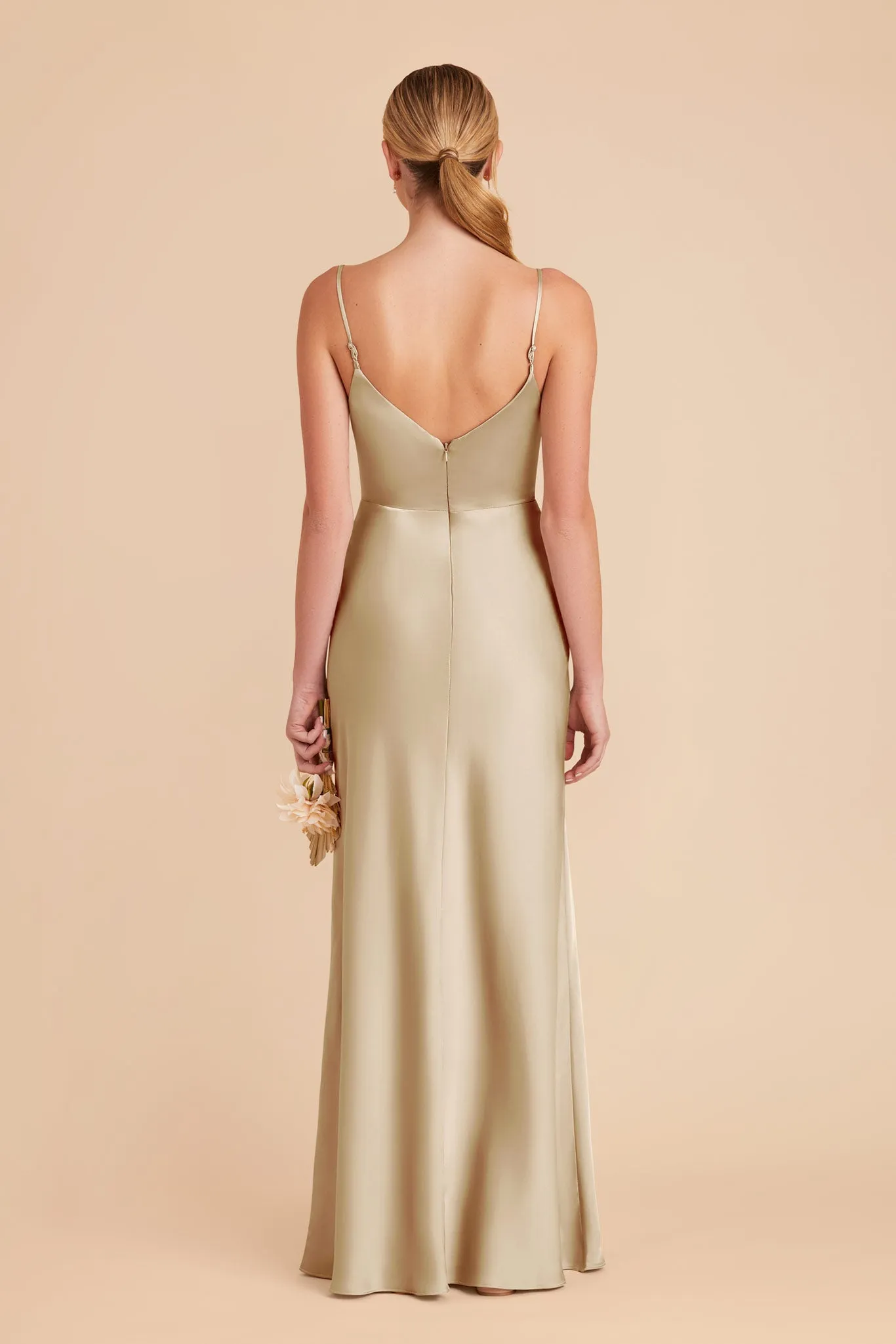 Jay Matte Satin Dress - Prosecco sold by Birdy Grey product image thumbnail 5