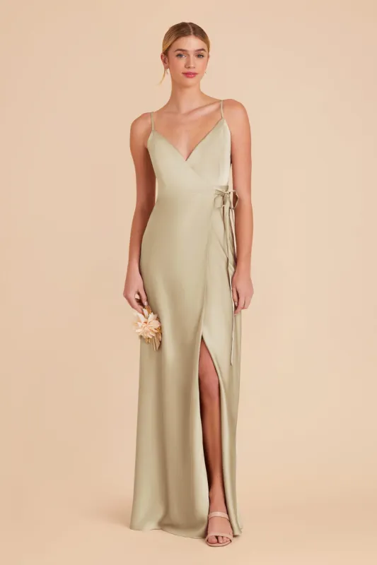 Cindy Matte Satin Dress - Prosecco sold by Birdy Grey