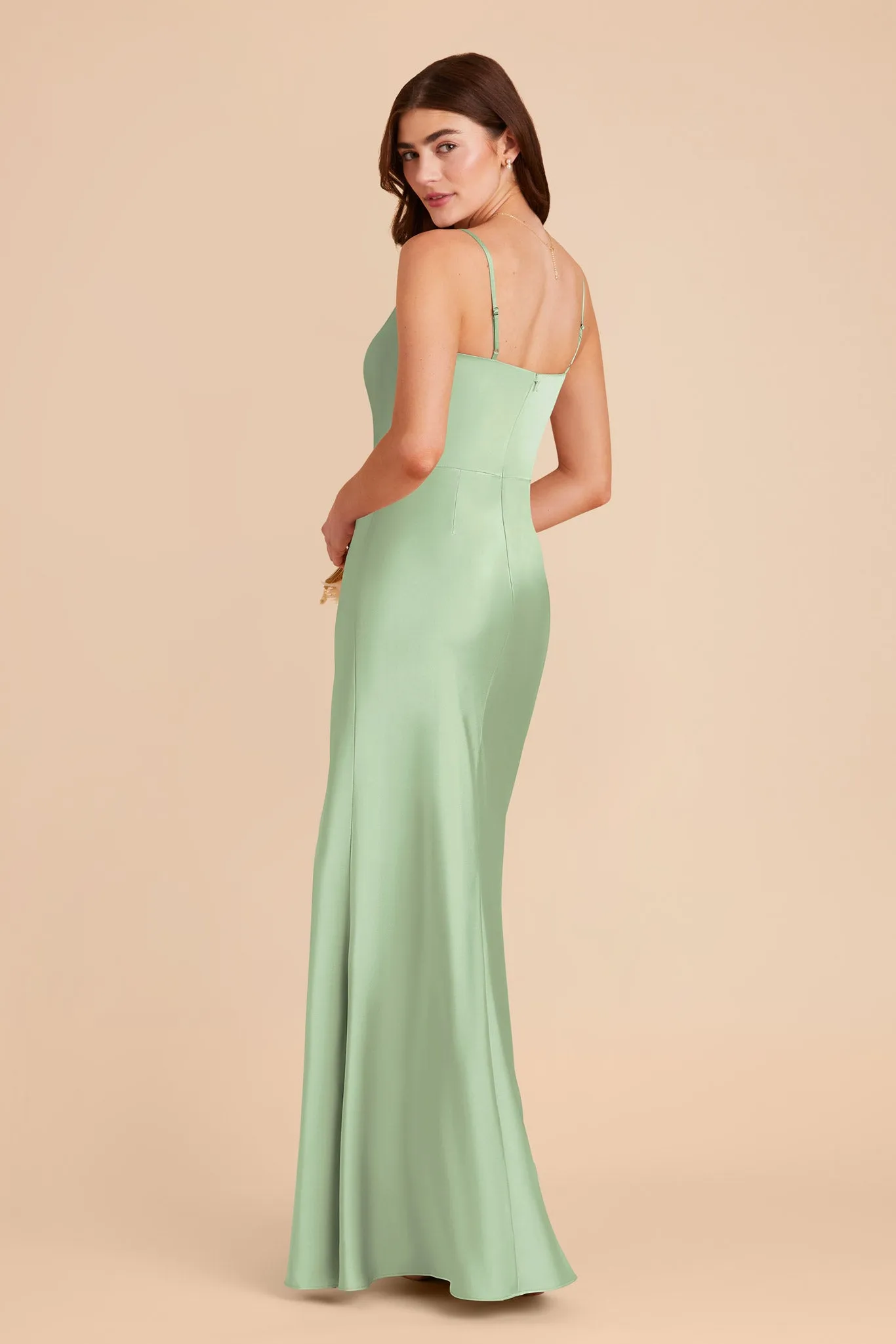 Mai Matte Satin Dress - Pistachio sold by Birdy Grey product image thumbnail 5