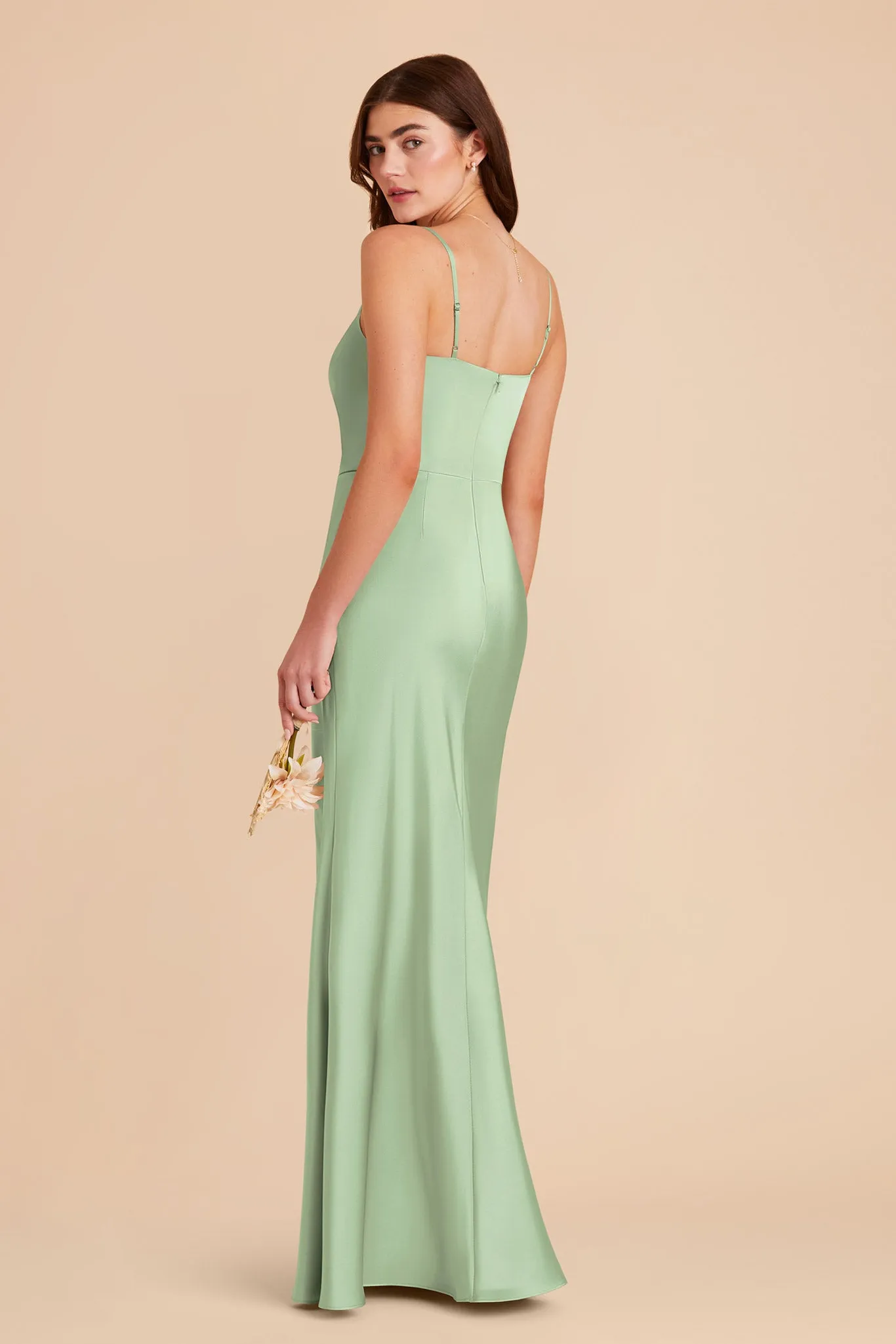 Mai Matte Satin Dress - Pistachio sold by Birdy Grey product image thumbnail 4