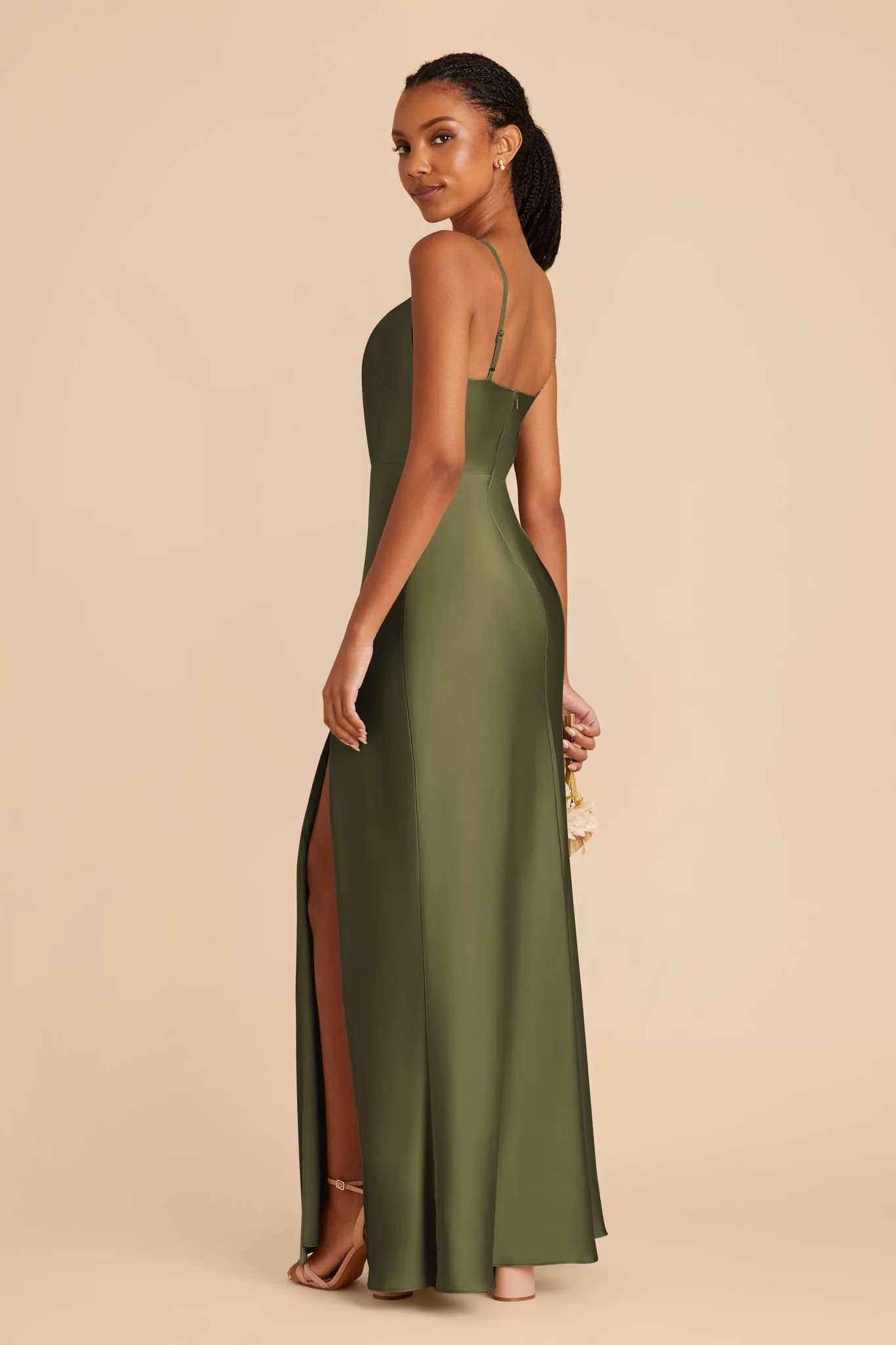 Lisa Long Matte Satin Dress - Martini sold by Birdy Grey product image thumbnail 4
