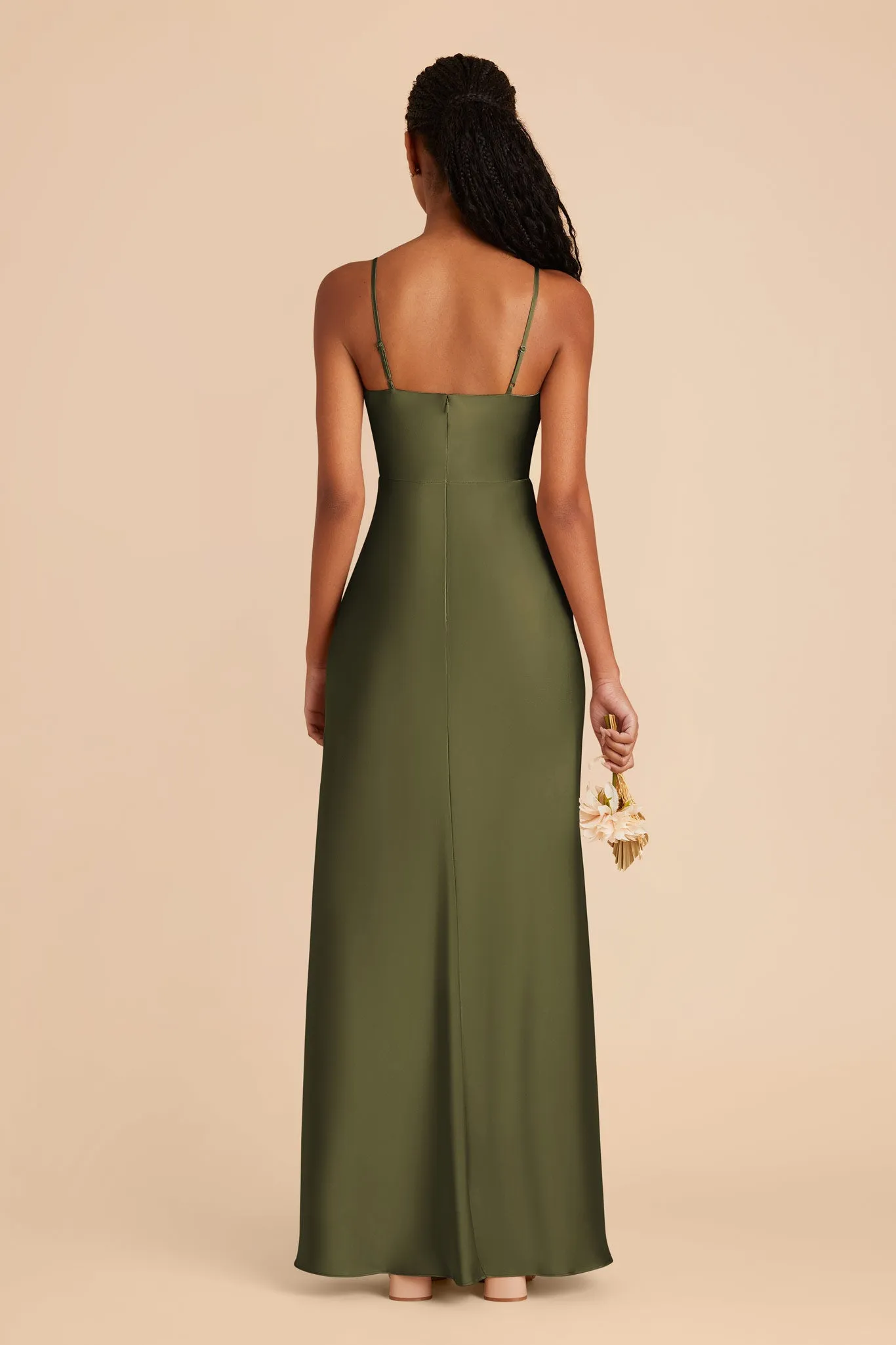 Lisa Long Matte Satin Dress - Martini sold by Birdy Grey product image thumbnail 5