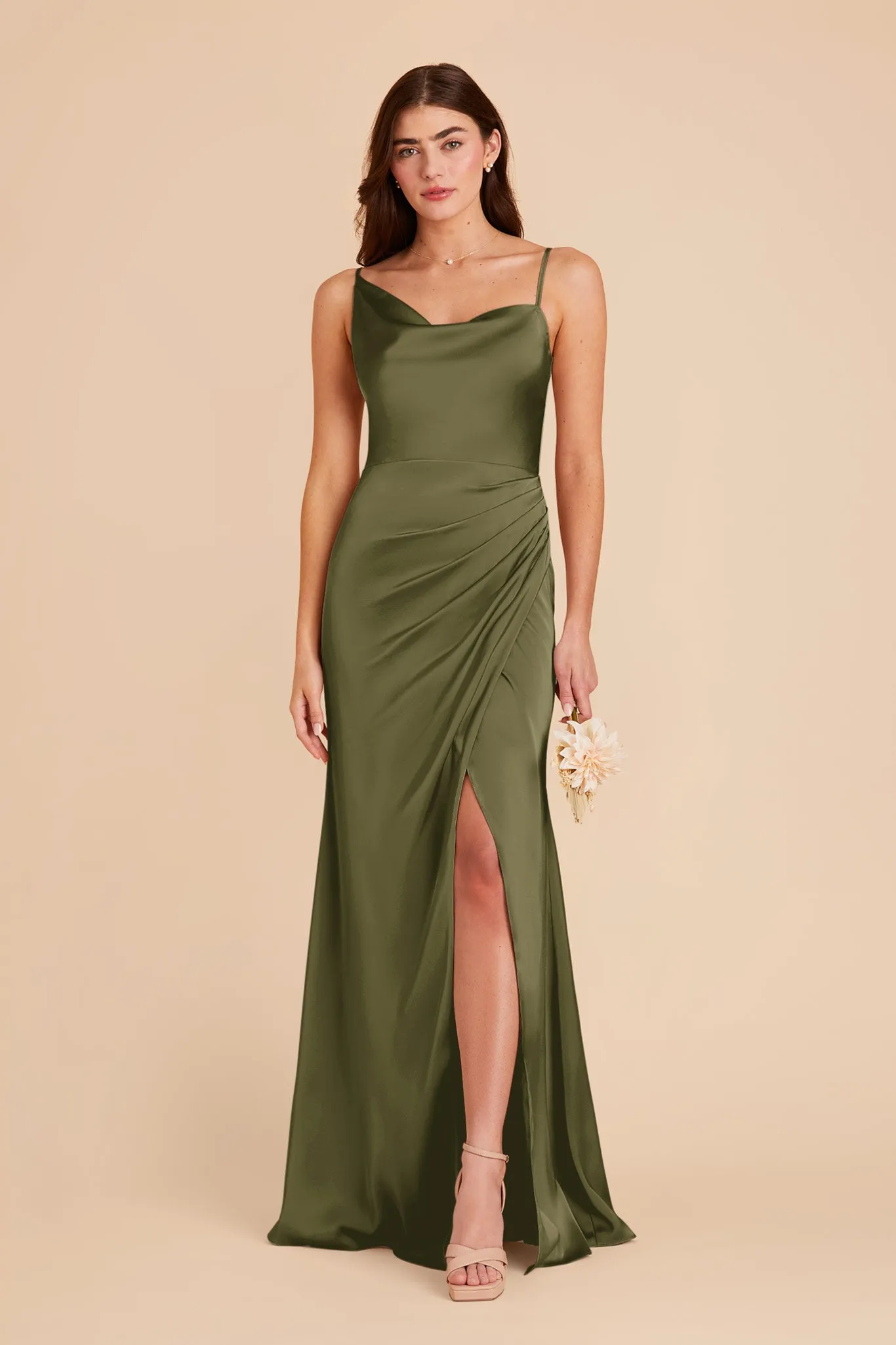 Jennifer Matte Satin Dress - Martini sold by Birdy Grey