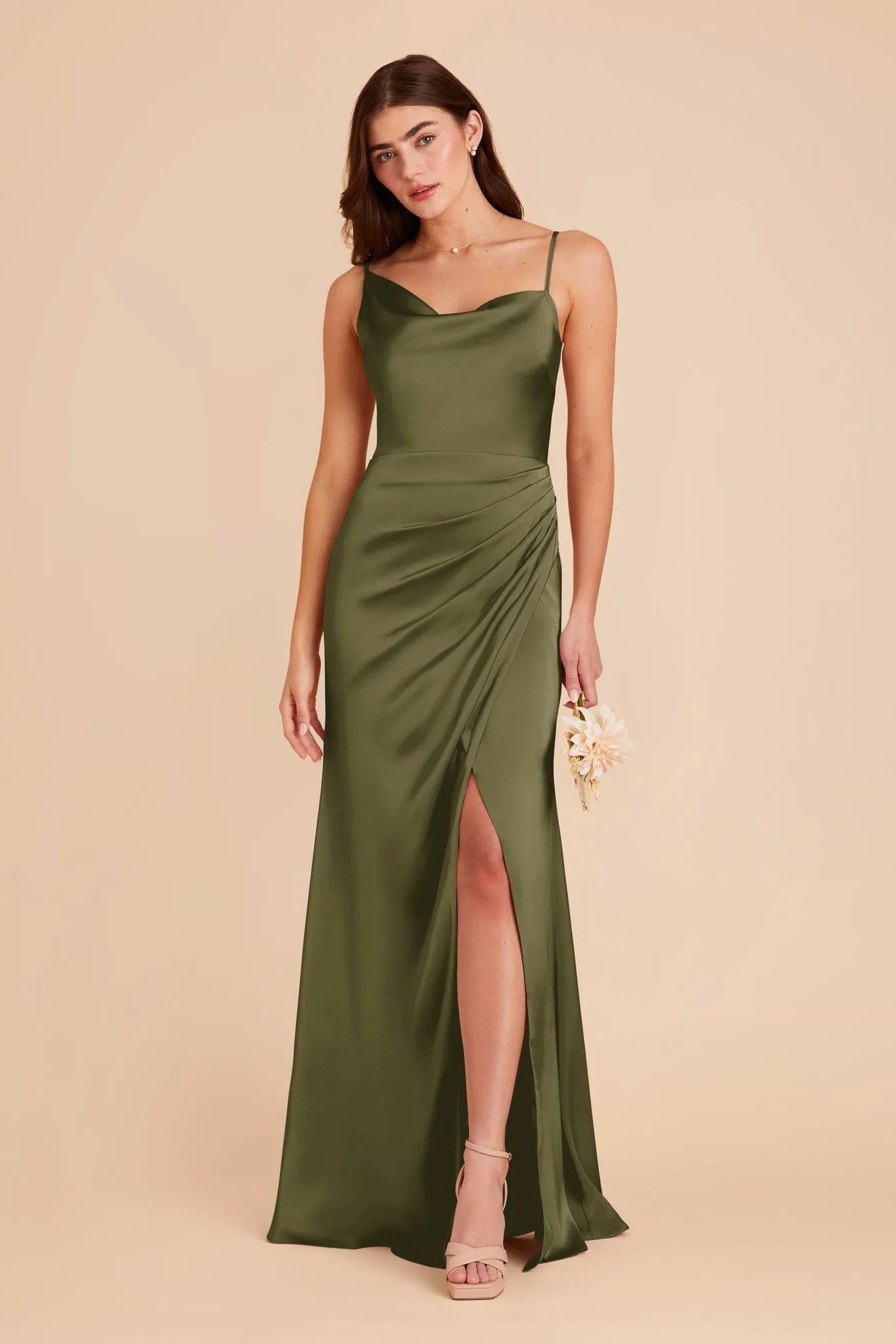 Jennifer Matte Satin Dress - Martini sold by Birdy Grey product image thumbnail 3