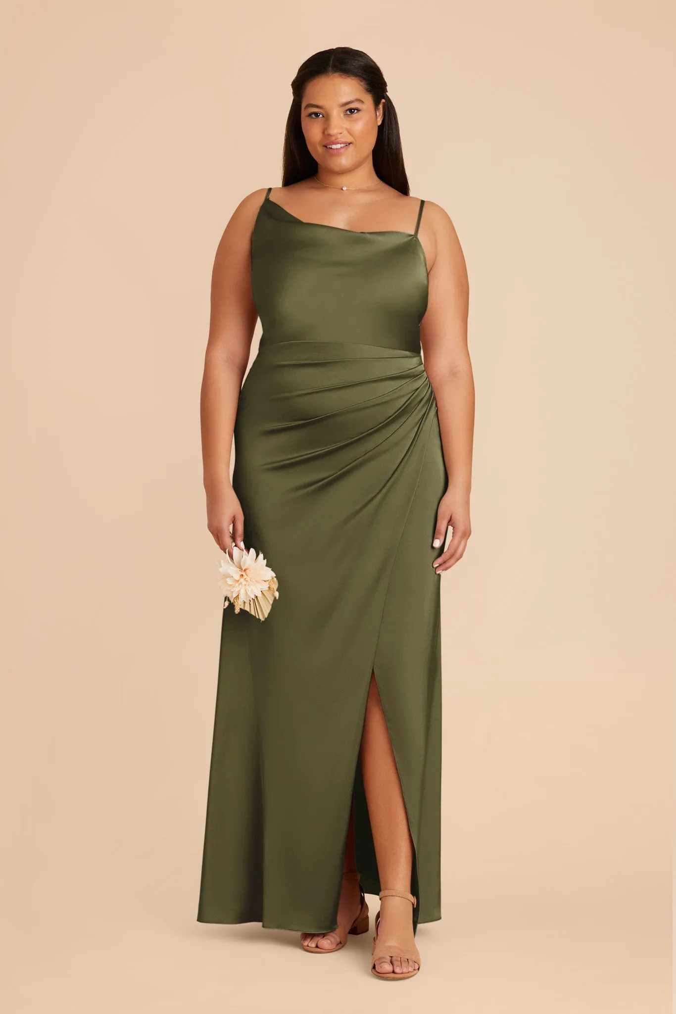 Jennifer Matte Satin Dress - Martini sold by Birdy Grey product image thumbnail 2