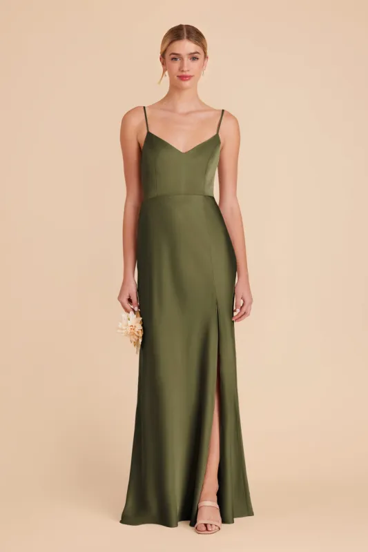 Jay Matte Satin Dress - Martini sold by Birdy Grey
