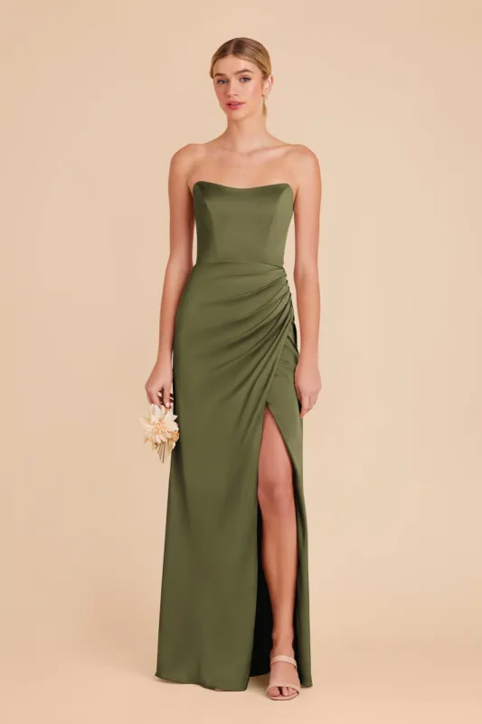 Anne Matte Satin Dress - Martini sold by Birdy Grey