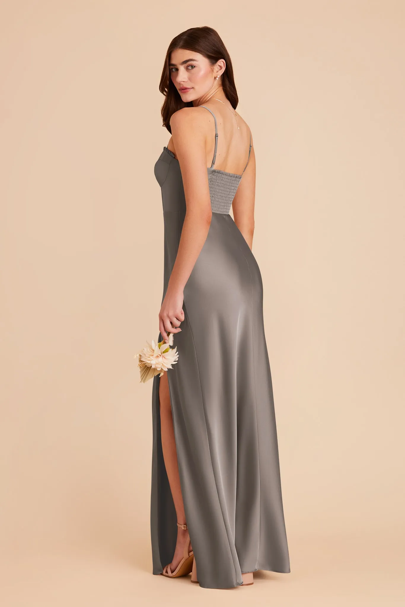Jessica Matte Satin Dress - Quartz sold by Birdy Grey product image thumbnail 4