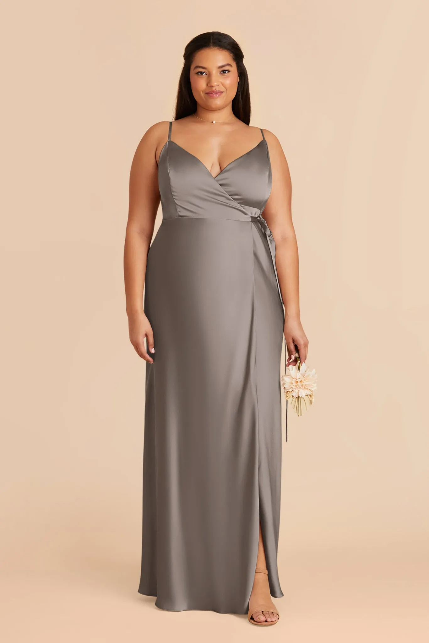 Cindy Matte Satin Dress - Quartz sold by Birdy Grey product image thumbnail 2