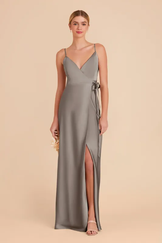Cindy Matte Satin Dress - Quartz sold by Birdy Grey