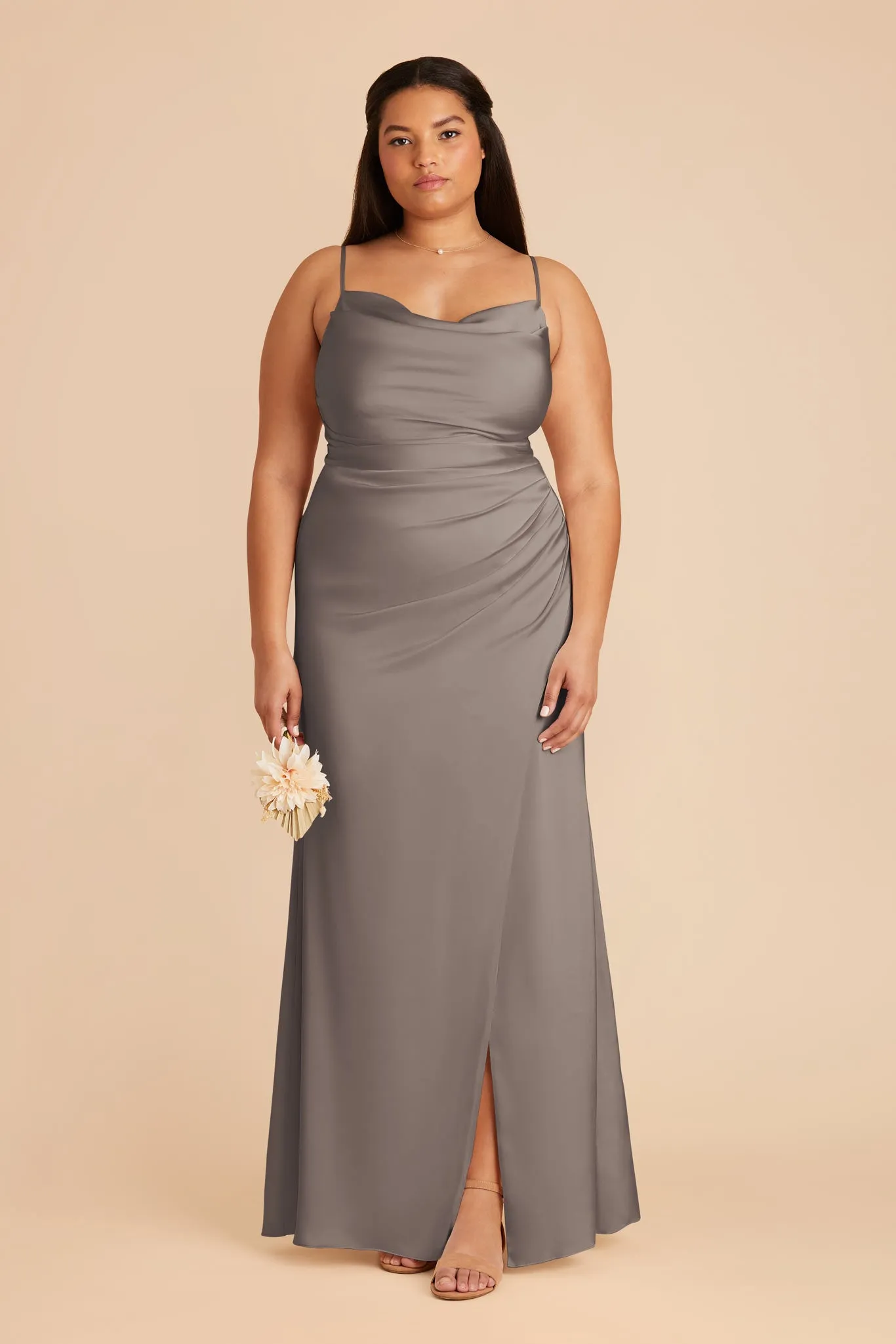 Lydia Matte Satin Dress - Quartz sold by Birdy Grey product image thumbnail 2