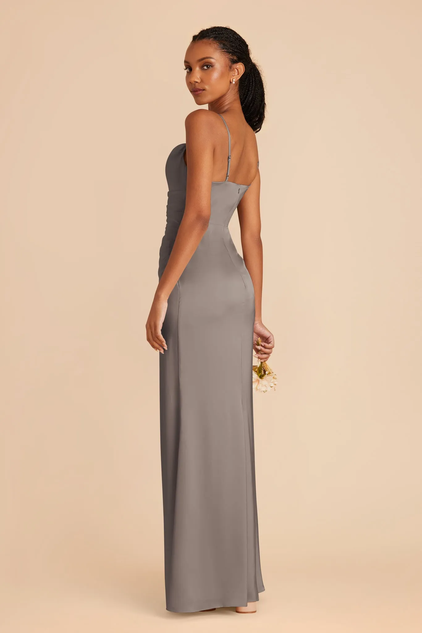Lydia Matte Satin Dress - Quartz sold by Birdy Grey product image thumbnail 5