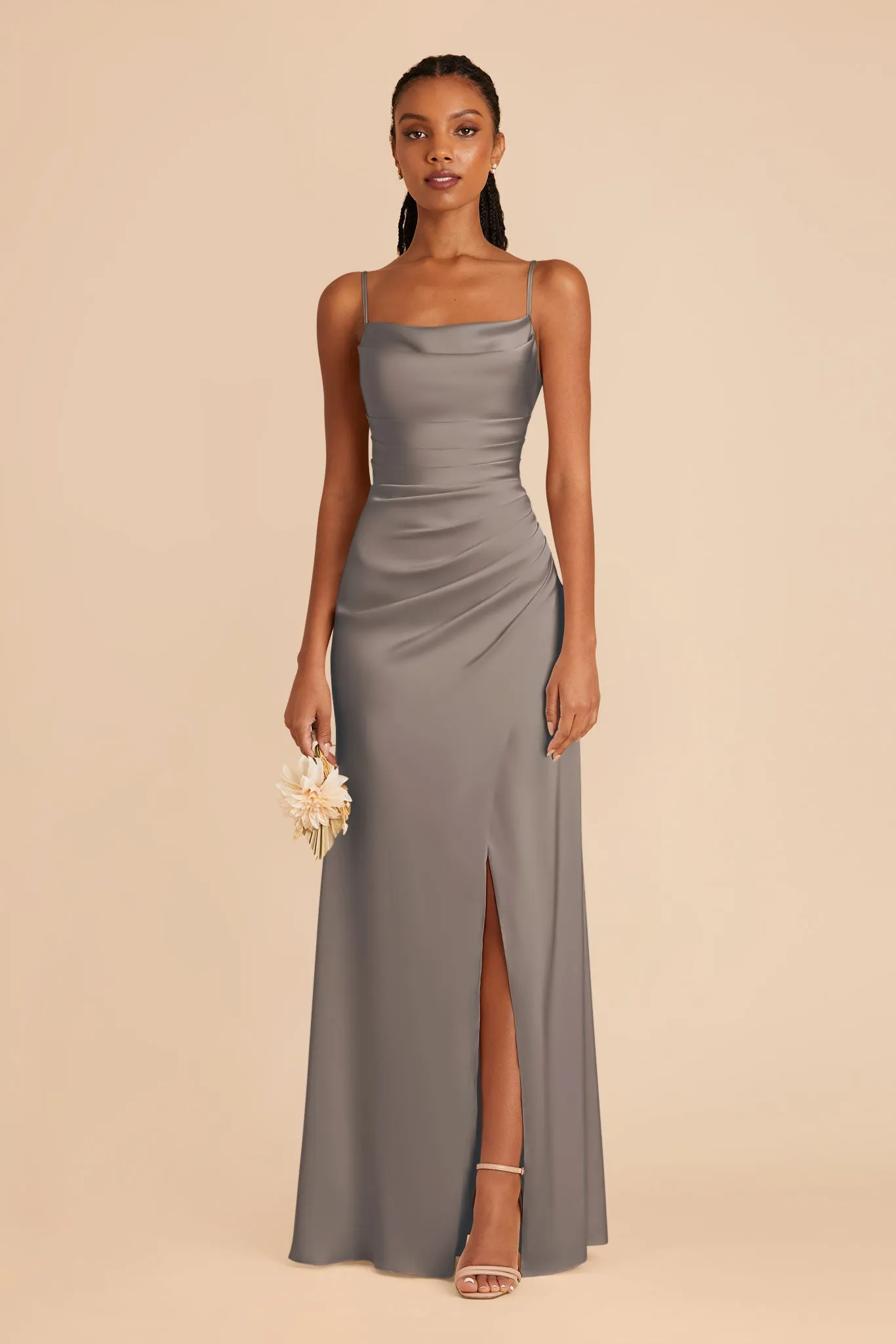 Lydia Matte Satin Dress - Quartz sold by Birdy Grey product image thumbnail 3