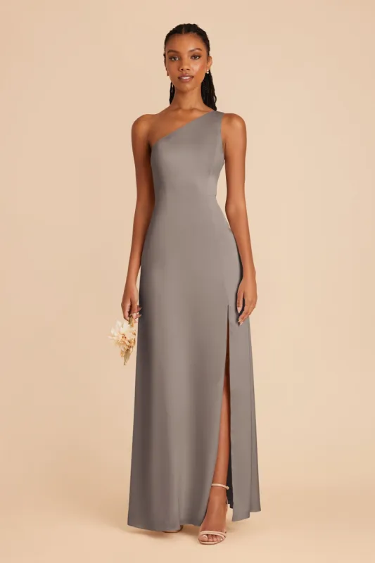Kira Matte Satin Dress - Quartz sold by Birdy Grey
