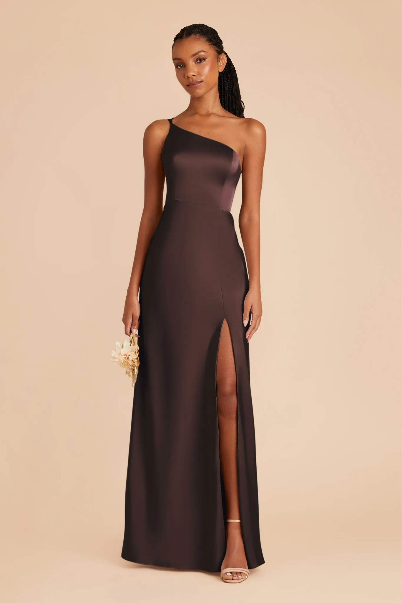 Kensie Matte Satin Dress - Espresso sold by Birdy Grey product image thumbnail 3