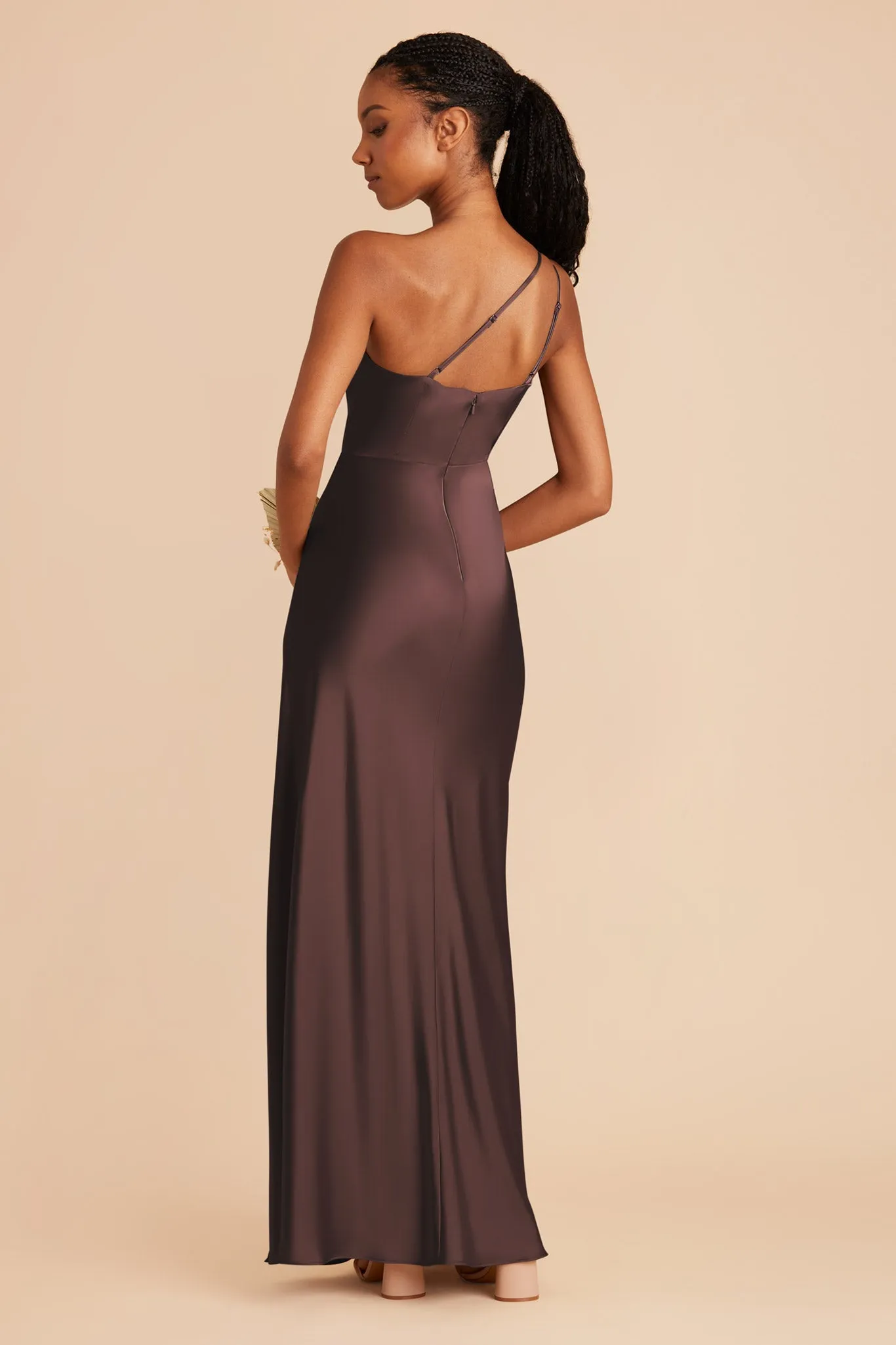 Kensie Matte Satin Dress - Espresso sold by Birdy Grey product image thumbnail 4