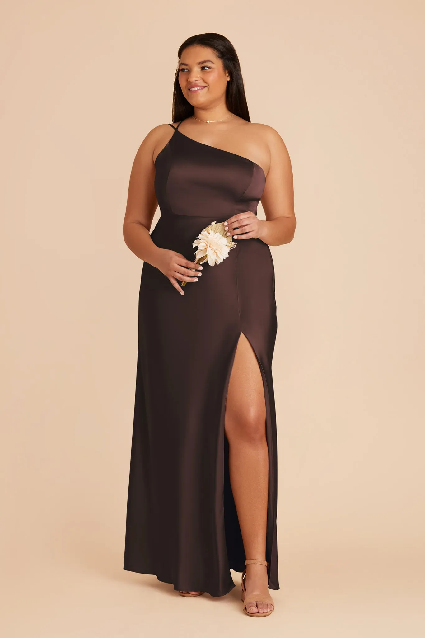 Kensie Matte Satin Dress - Espresso sold by Birdy Grey product image thumbnail 2