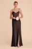 Jay Matte Satin Dress - Espresso sold by Birdy Grey