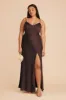 Jay Matte Satin Dress - Espresso sold by Birdy Grey