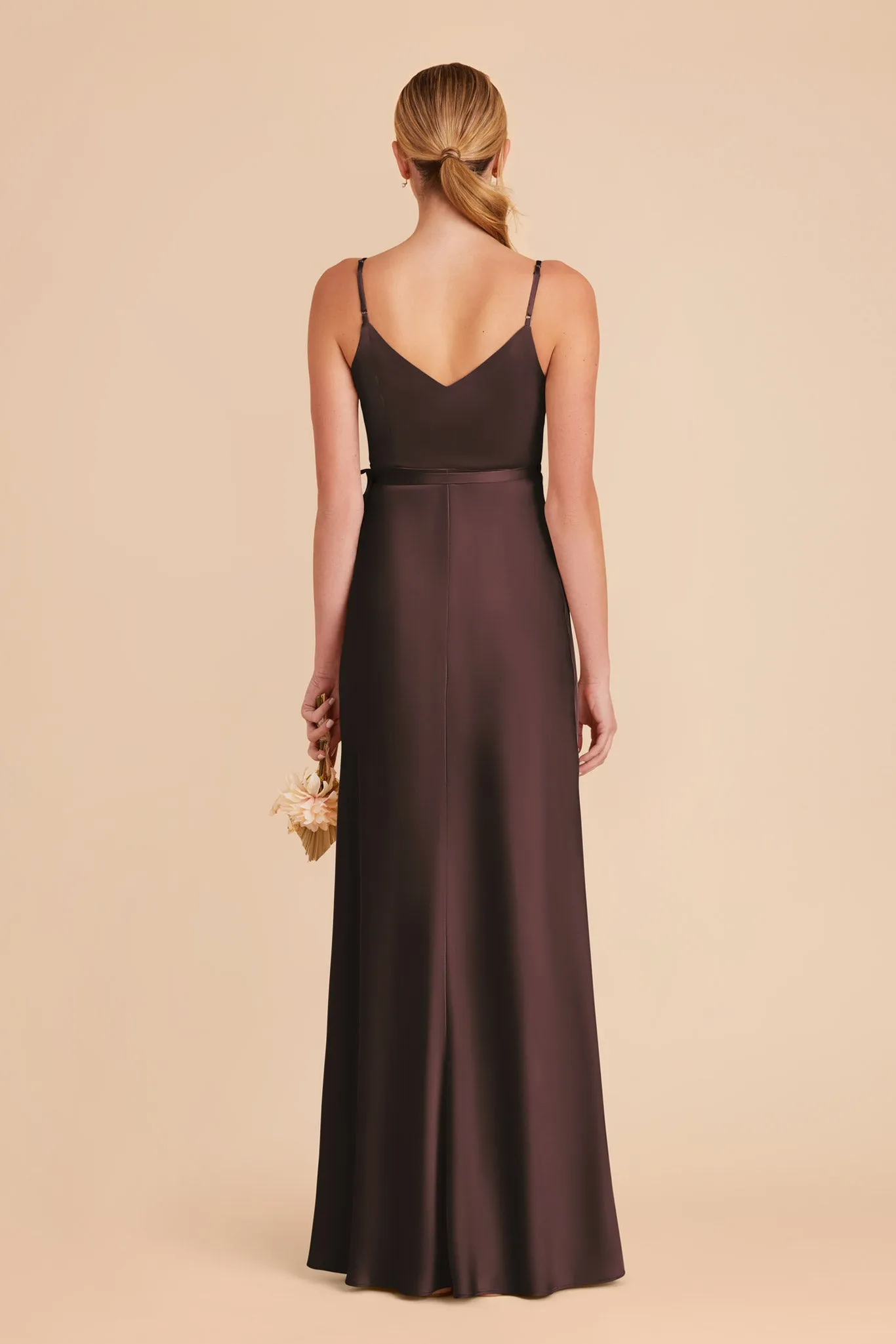 Cindy Matte Satin Dress - Espresso sold by Birdy Grey product image thumbnail 5