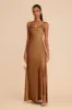 Lisa Long Matte Satin Dress - Copper sold by Birdy Grey