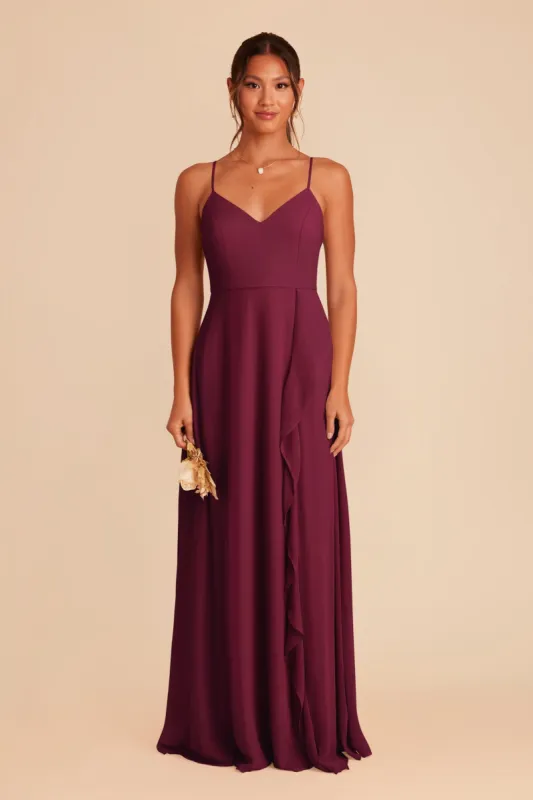 Theresa Chiffon Dress - Berry sold by Birdy Grey