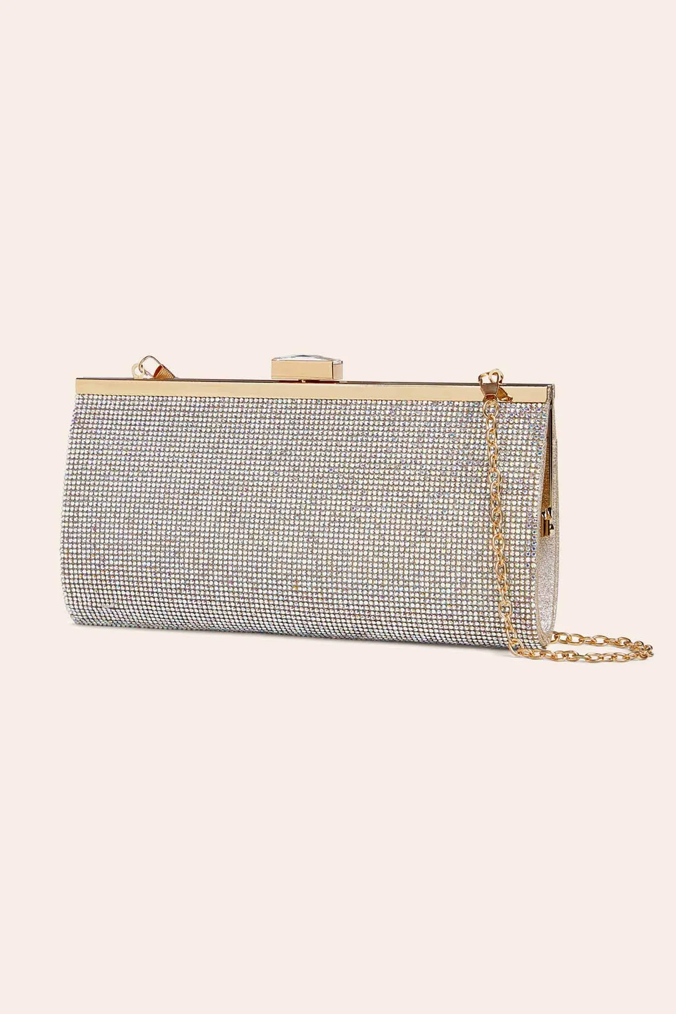 Campbell Beaded Clutch - Nude sold by Birdy Grey