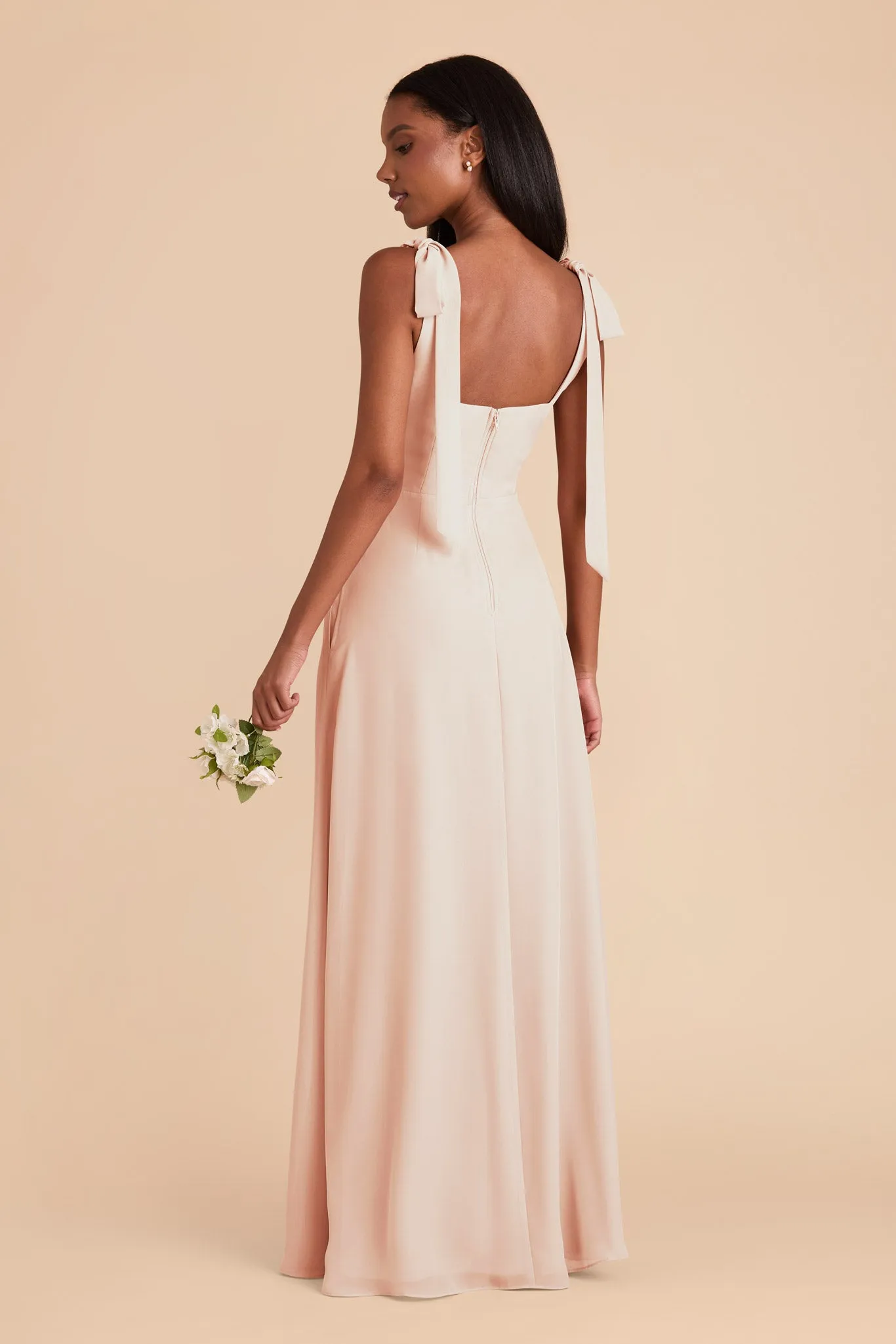 Alex Convertible Dress Chiffon - Pale Blush sold by Birdy Grey product image thumbnail 5