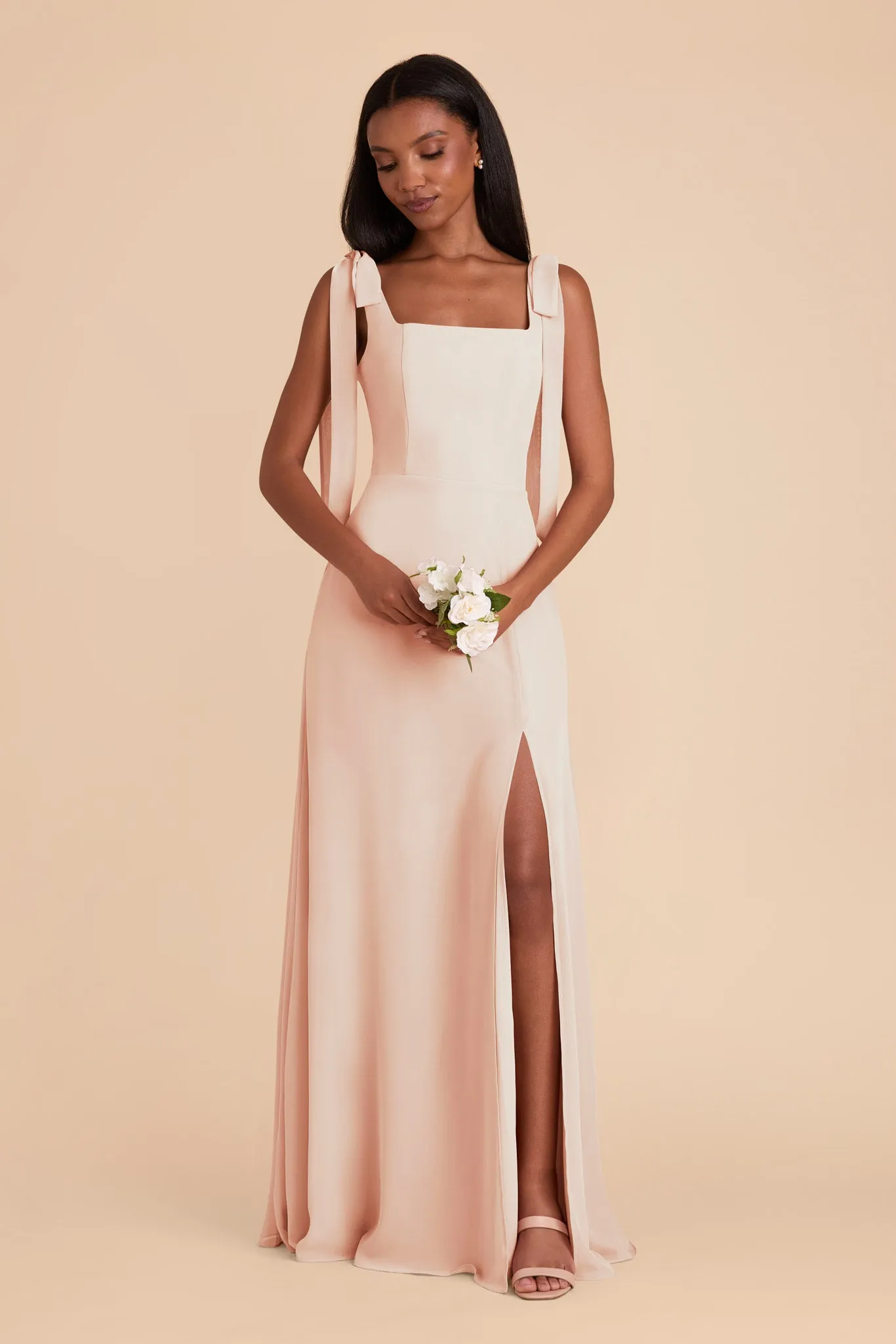 Alex Convertible Dress Chiffon - Pale Blush sold by Birdy Grey product image thumbnail 4