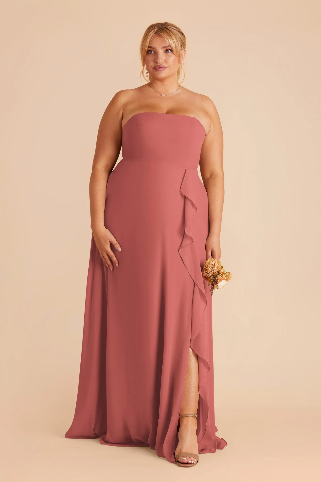 Winnie Convertible Chiffon Dress - Wild Rose sold by Birdy Grey product image thumbnail 2