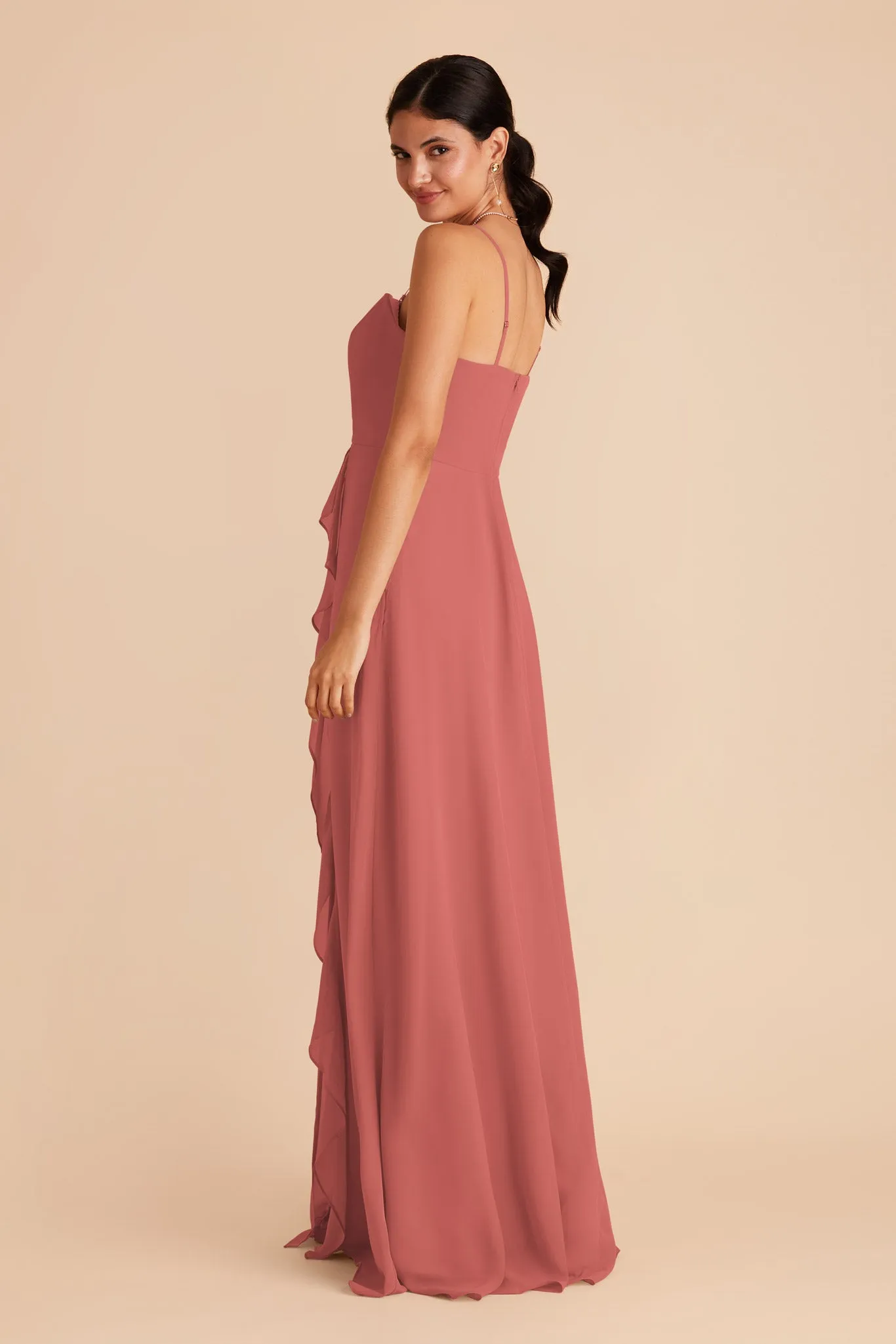 Winnie Convertible Chiffon Dress - Wild Rose sold by Birdy Grey product image thumbnail 5