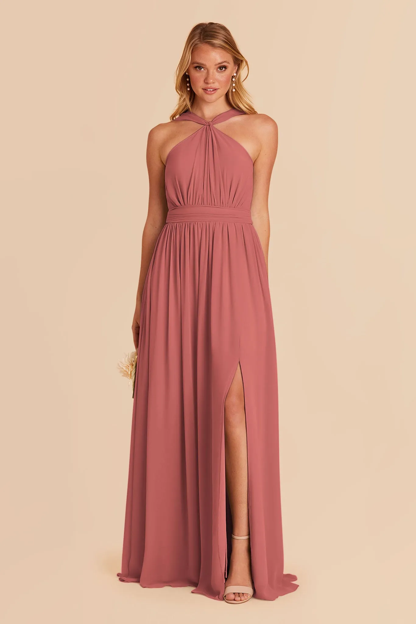 Kiko Chiffon Dress - Wild Rose sold by Birdy Grey product image thumbnail 3