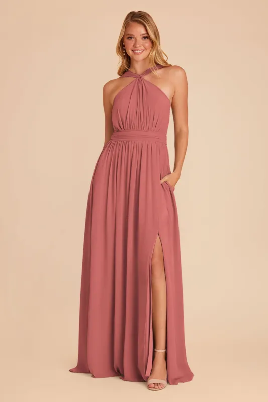 Kiko Chiffon Dress - Wild Rose sold by Birdy Grey