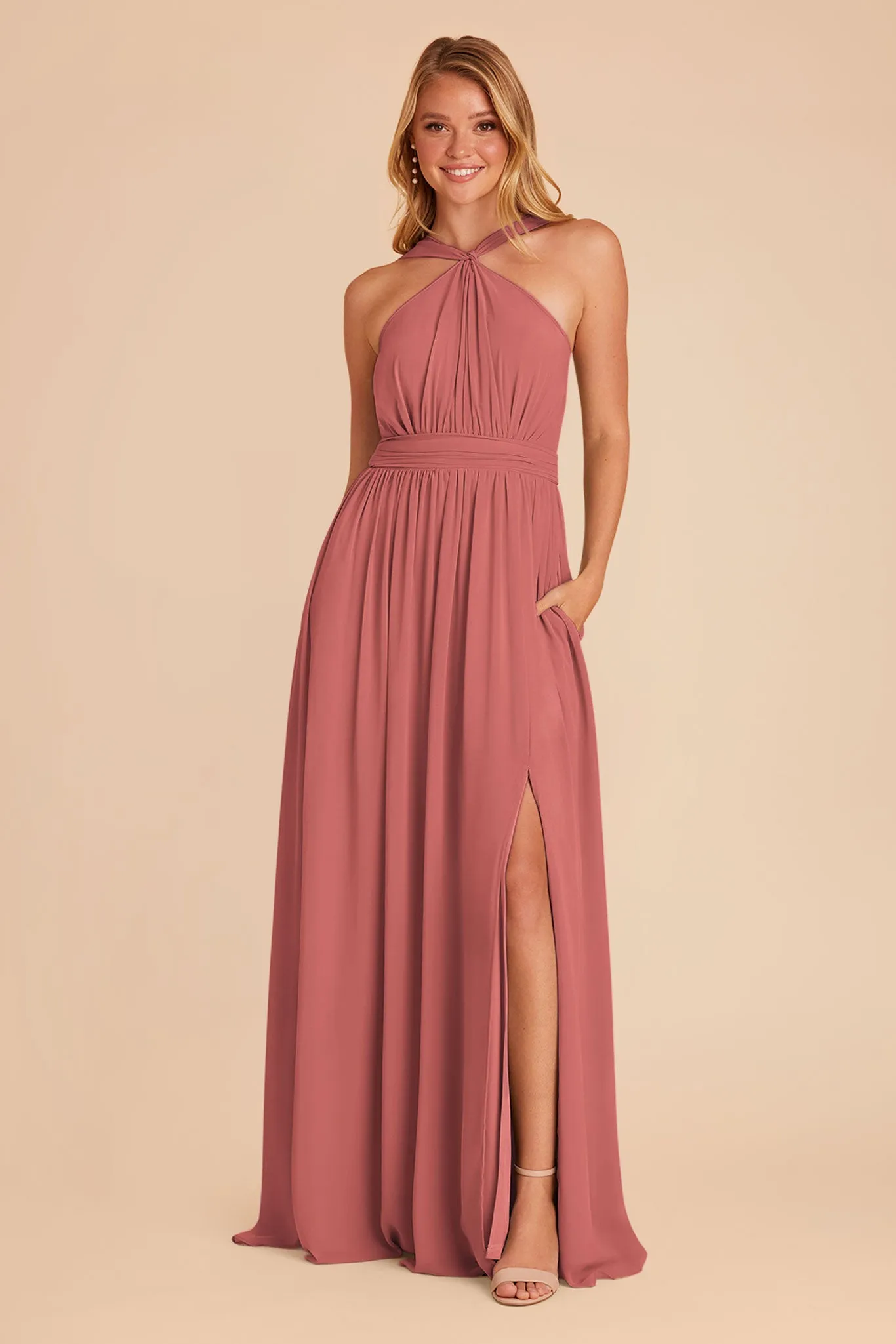 Kiko Chiffon Dress - Wild Rose sold by Birdy Grey