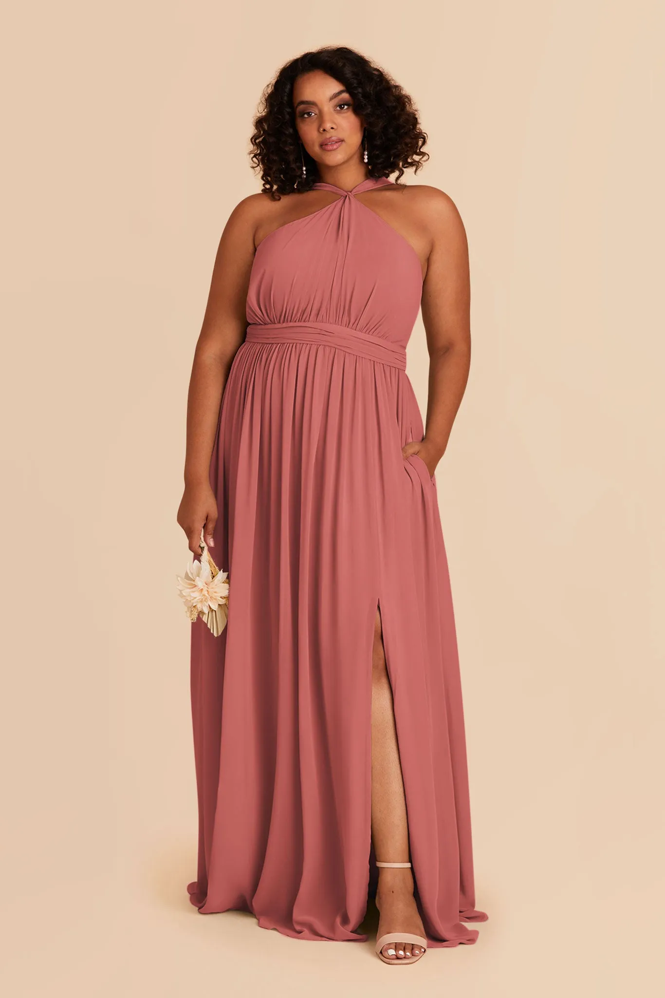 Kiko Chiffon Dress - Wild Rose sold by Birdy Grey product image thumbnail 2