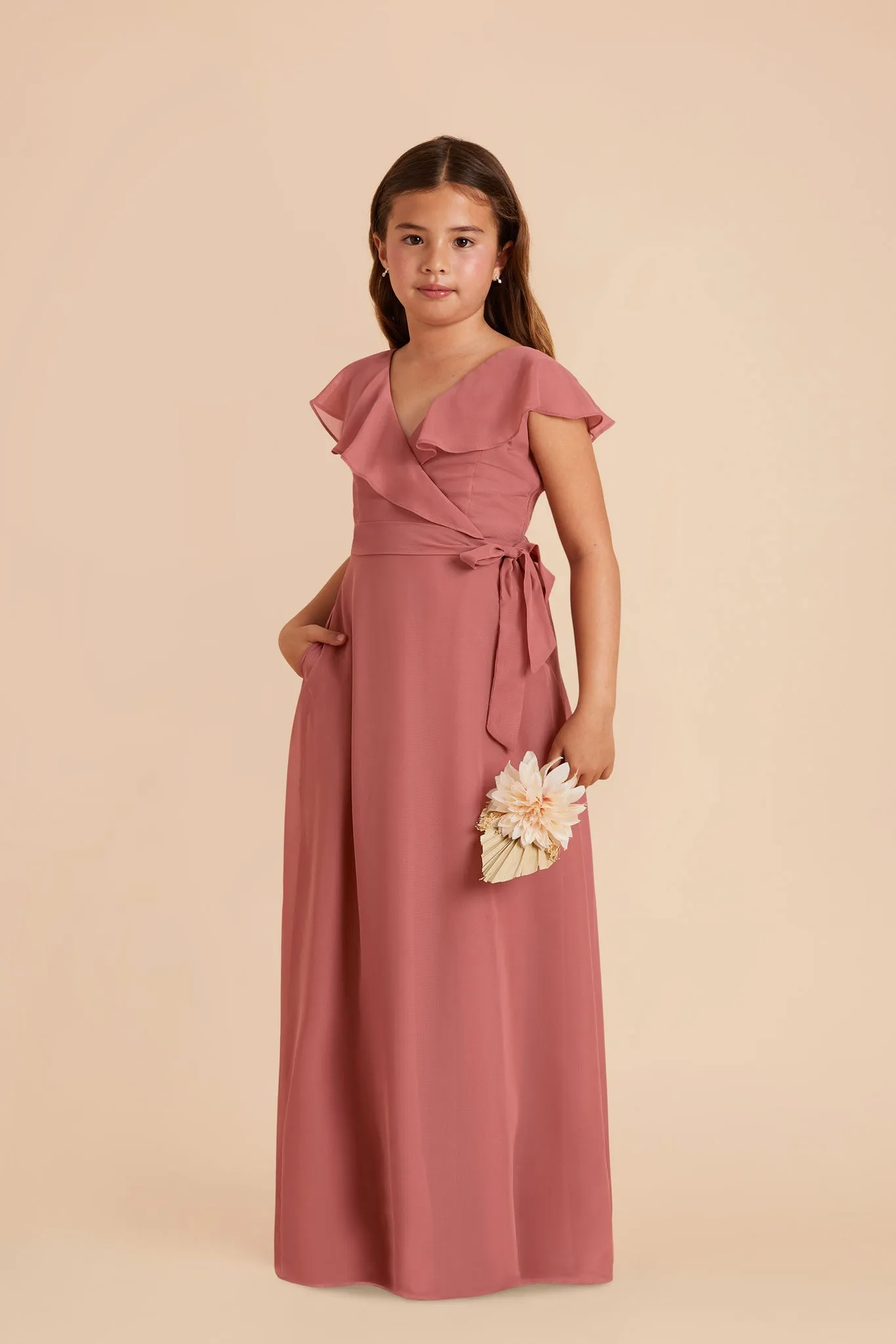 Jax Junior Chiffon Dress - Wild Rose sold by Birdy Grey