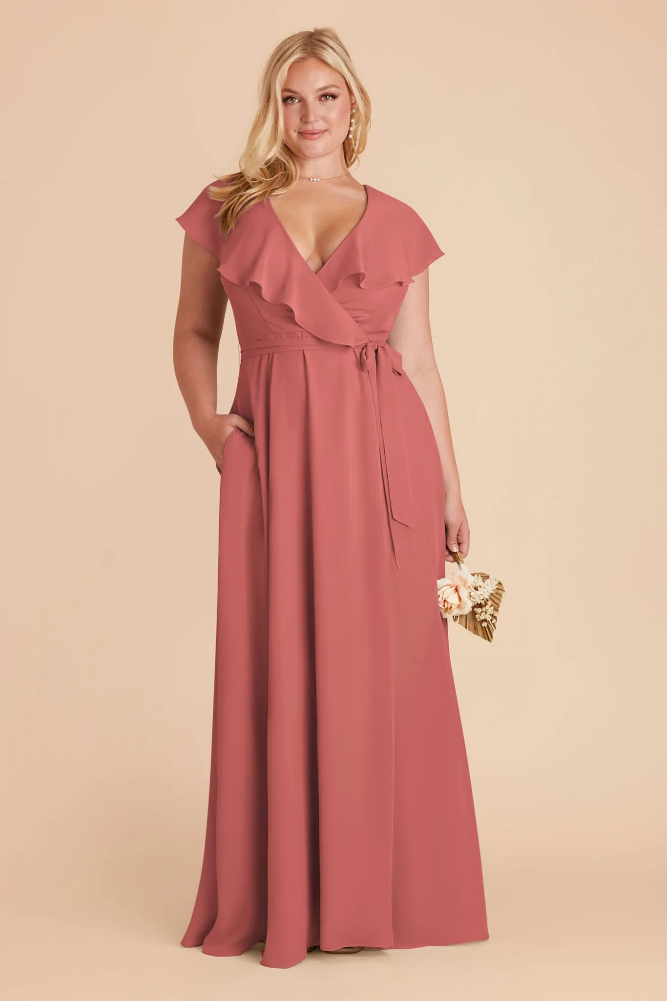 Jackson Chiffon Dress - Wild Rose sold by Birdy Grey product image thumbnail 2