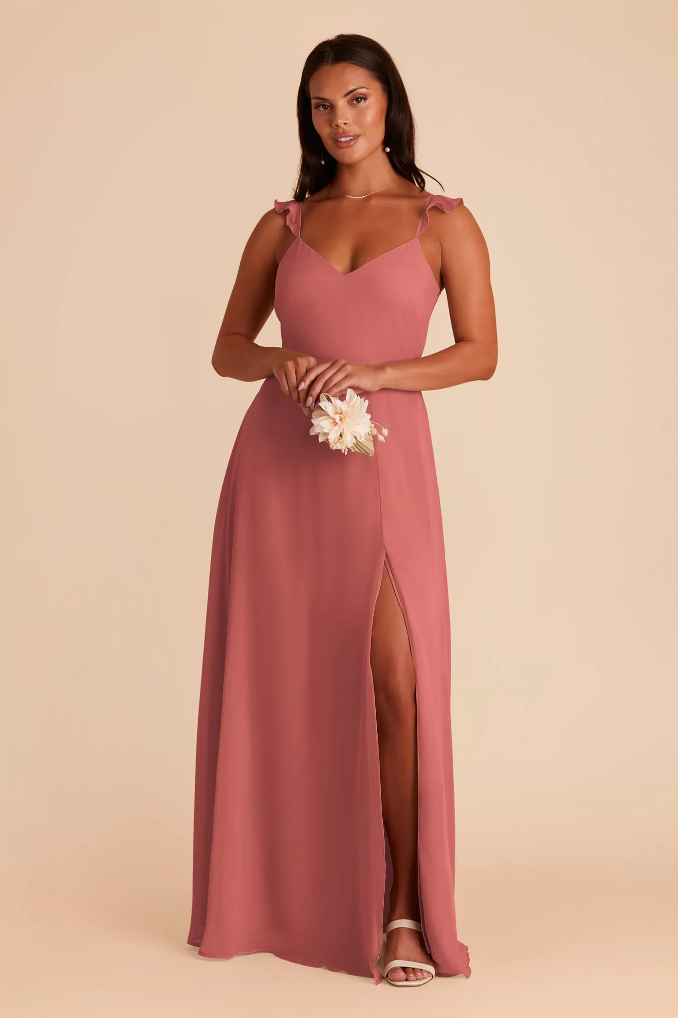 Doris Chiffon Dress - Wild Rose sold by Birdy Grey product image thumbnail 4