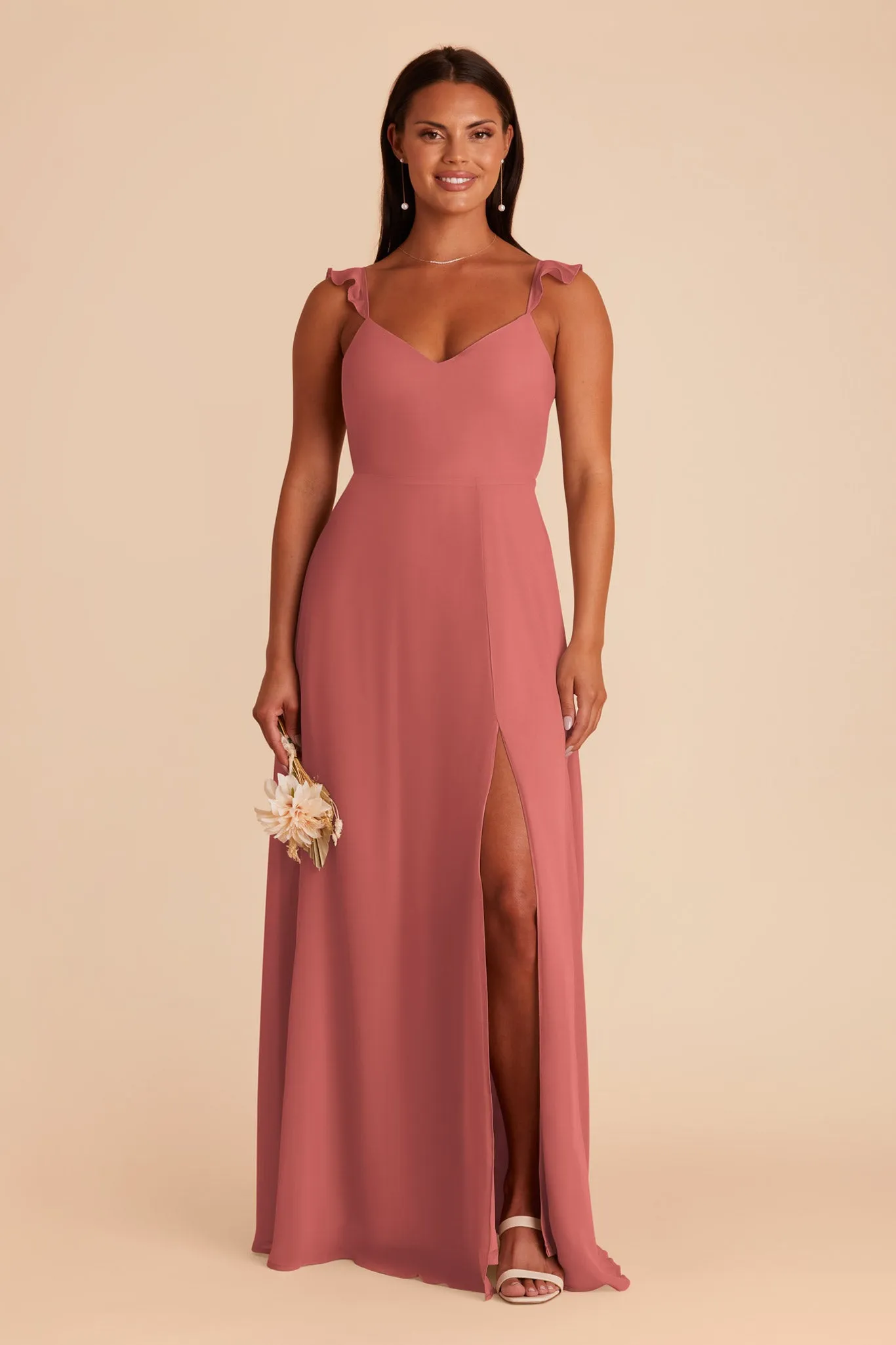 Doris Chiffon Dress - Wild Rose sold by Birdy Grey